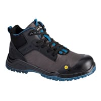 Portwest FE01 Bevel Composite Mid Boot S3S ESD SR FO Black/Teal 45