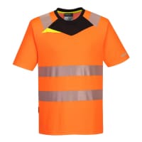 Portwest DX413 DX4 Hi-Vis T-Shirt S/S Orange/Black 6XL
