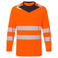 Portwest DX416 DX4 Hi-Vis T-Shirt L/S Orange/Black L