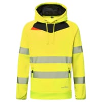 Portwest DX483 DX4 Hi-Vis Overhead Hoodie Yellow/Black M