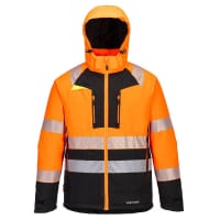Portwest DX430 DX4 Hi-Vis Class 2 Winter Jacket Orange/Black S