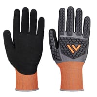 Portwest CT46 CT Cut D18 Nitrile Impact Glove Grey/Black XL