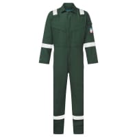 Portwest FR28 Flame Resistant Light Weight Anti-Static Coverall 280g Green XL