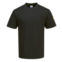 Portwest AS20 Anti-Static ESD T-Shirt S/S Black XXXL