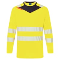 Portwest DX416 DX4 Hi-Vis T-Shirt L/S Yellow/Black XXXL