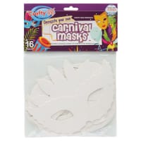 Crafty Bitz Pack of 16 Decorate Your Own Masks - Carnival Masks Fun Craft for Kids