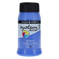Daler Rowney System3 500Ml Acrylic Paint - Cobalt Blue Hue Professional Quality for Artists