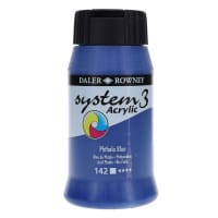 Daler Rowney System3 500Ml Acrylic Paint - Phthalo Blue Intense Colour for Bold Creations
