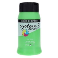 Daler Rowney System3 500Ml Acrylic Paint - Leaf Green Ideal for Nature and Landscape Painting