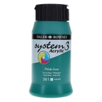 Daler Rowney System3 500Ml Acrylic Paint - Phthalo Green Rich and Deep Green Paint for Artists