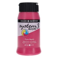 Daler Rowney System3 500Ml Acrylic Paint - Process Magenta Bright Pink Paint for Professional Art