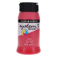 Daler Rowney System3 500Ml Acrylic Paint - Crimson Deep Red Shade for Artistic Creations