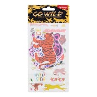 Emotionery Pack of 50 Novelty Stickers - Go Wild Animals Fun Stickers for Animal Lovers