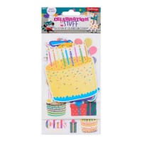 Emotionery Pack of 56 Novelty Stickers - Celebration Stuff Perfect for Crafting and Decorating