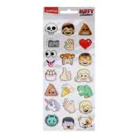 Emotionery Card 22 Puffy Stickers - Emoji Cute and Fun Emoji Stickers for Creative Projects