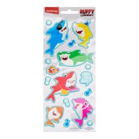 Emotionery Card 17 Puffy Stickers - Shark Fun and Themed Puffy Stickers for Crafting