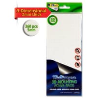 Stik-Ie Pack of 360 5Mm 3D Mounting Foam Pads - Circle Pack of 360
