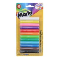 World Of Colour Pack of 12 180G Marla Modelling Clay - High-Quality Modelling Clay for All Projects
