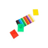 World Of Colour Pack of 12 Marla Modelling Clay & 3 Moulds - Create Fun Models with Clay