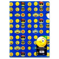 Emotionery 0 A4 L-Shaped Folders 3D Emoji Design
