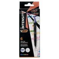 Bic Intensity Dual Tip Highlighter - Assorted Pack of 6