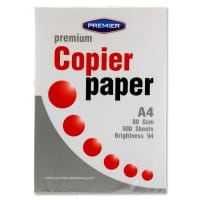 Premier A4 80Gsm Premium Copier Paper - Ream - High-Quality Copier Paper for Office Use