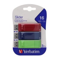 Verbatim Card 3 Store 'N Go Usb Slider Usb 2.0 Drive - 16Gb - Convenient Storage for Files & Data