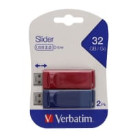 Verbatim Card 2 Store 'N Go Usb Slider Usb 2.0 Drive - 32Gb - Reliable Storage for Home & Office