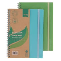 Concept Green A5 Notebook 80 Sheets 2 Assorted Perfect for Daily Use