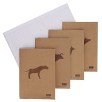 Icon A5 80Pg 110Gsm Kraft Notebook Book Animalia Design 4 Assorted - Ruled Creative Paper for Writing and Drawing