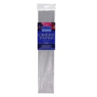 Icon Craft 17Gsm Crepe Paper - Silver Vibrant Craft Paper for Creative Projects