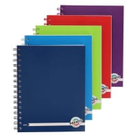 Premto A5 200Pg Spiral Notebook - Assorted Colours - High-Capacity Notebook
