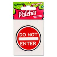 Emotionery Peel & Stick Patches Do Not Enter Design for Creative Decoration
