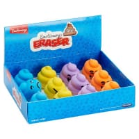 Emotionery Eraser - Poop 4 Assorted Fun Novelty Erasers for Kids and Classroom Use