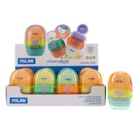 Milan Capsule Eraser with Brush - Eraser with Brush for Clean and Precise Writing