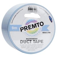 Premto Pastel Multipurpose Duct Tape 48mm x 9m - Cornflower Blue, Soft Colour, Strong Tape