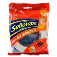 Sellotape Double Sided Tape - 25mmx33M - Strong Bonding for Home & Office Projects