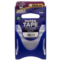 Stik-Ie Packing Tape W/Dispenser - 48mm X 25M - Durable Packing Tape for Shipping
