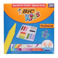 Bic Kids Box of 288 Crayons - Vivid Colours Clean Hands