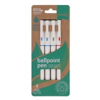Concept Green Pack of 4 Ballpoint Pen 1mm Line 3 Assorted Perfect for Daily Use