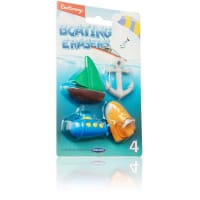 Emotionery Card Pack of 4 Erasers Boating Theme