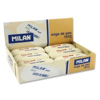 Milan White 1012 Oval Eraser - Classic Oval Eraser for School and Office Use