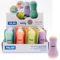 Milan Sway Sharpener and Eraser Capsule - 4 Pastel Colours