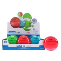 Milan Bubble Eraser & Sharpener - 3 Assorted - Fun Eraser and Sharpener Combo for Kids