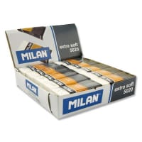Milan 5020 Extra Soft White Eraser - Soft and Gentle Erasers for Precise Corrections