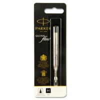 Parker Quink Flow Ballpoint Pen Refill - Black - Smooth Writing Black Refills for Parker Pens