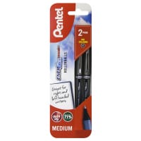 Pentel Card 2 Energel Plus 0.7Mm Rollerball Gel Pens - Black - Fast-Drying Black Gel Pens for Precise Writing