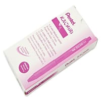 Pentel Kachiri 1.0mm Retractable Ballpoint Pen - Violet, Durable Ink