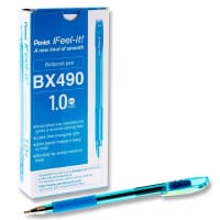 Pentel Feel It Bx490 1.0Mm Ballpoint Pen - Sky Blue - Smooth Writing Sky Blue Ballpoint Pen for Daily Use