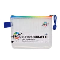 Premto A6+ Extra Durable Zipped Mesh Wallet Single Pack - Rainbow
